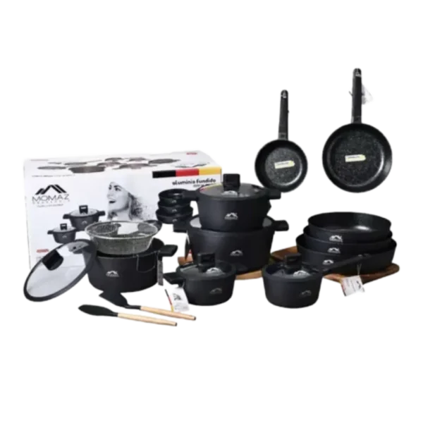 MOMAZ Granite Cookware Set - 18 Pcs